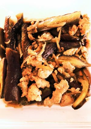 ナスと生姜と鶏ひき肉のさっと煮-レシピのメイン写真