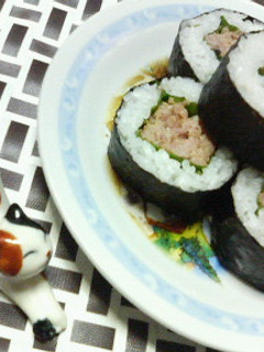 ポーク味噌つくねと✿紫蘇の❀簡単巻き✿-レシピのメイン写真