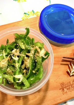 ピーマンと干しエビの塩麹和え-レシピのメイン写真