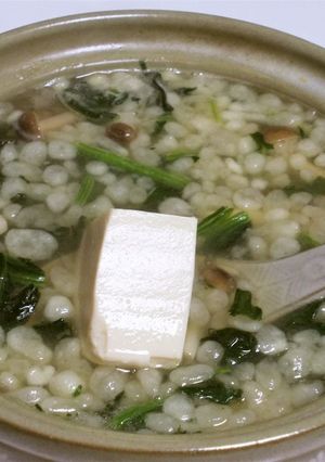 簡単☆「残り物と天かす入り」湯豆腐-レシピのメイン写真