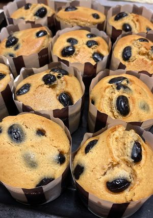 黒豆きなこマフィン。混ぜるだけで簡単！-レシピのメイン写真