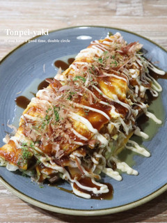 レンジで時短!キャベツたっぷりとん平焼き-レシピのメイン写真