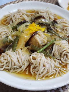 簡単ランチ☆そばの山菜あんかけ-レシピのメイン写真