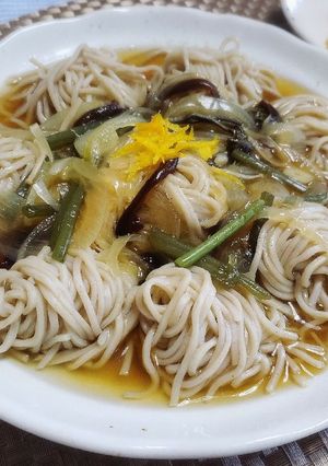 簡単ランチ☆そばの山菜あんかけ-レシピのメイン写真
