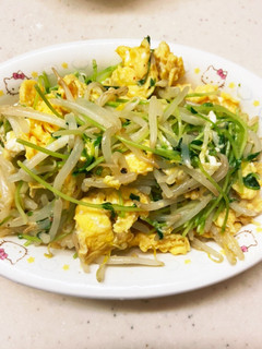 豆苗もやしたまご炒め-レシピのメイン写真