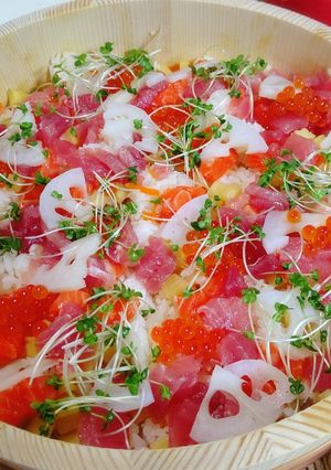 華やか✨海鮮ばらちらし-レシピのメイン写真