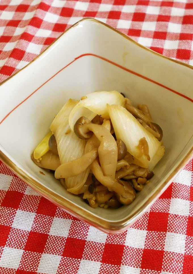 【野菜】しめじとネギのごましょう油炒め-レシピのメイン写真