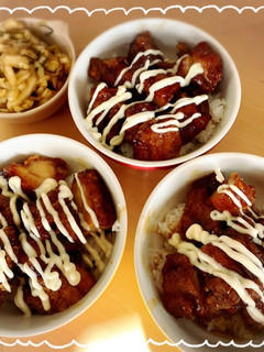 甘唐揚げ丼。マヨビーム沿え。。。-レシピのメイン写真