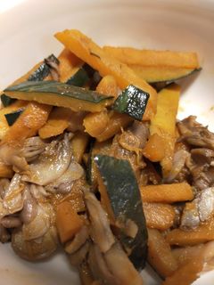 かぼちゃと舞茸のバター醤油炒め-レシピのメイン写真