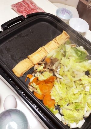 甘さ控えめ！卵なしでも食べられるすき焼き-レシピのメイン写真