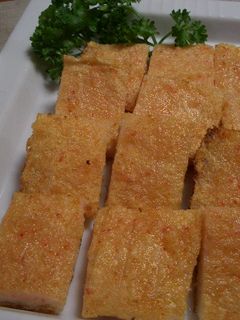 エビのすり身乗せ揚げパン サルサソースで-レシピのメイン写真
