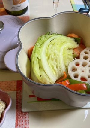 蒸し野菜の豆腐アンチョビディップ-レシピのメイン写真