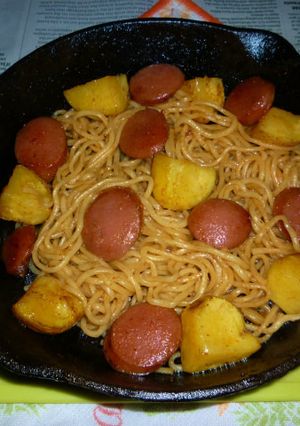 マルちゃん焼そばタラコ味北あかりフランク-レシピのメイン写真