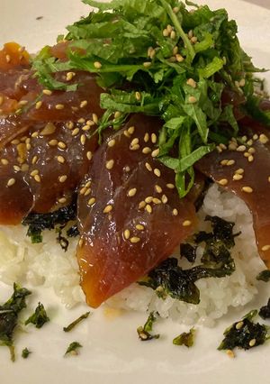 韓国風漬けマグロ丼-レシピのメイン写真