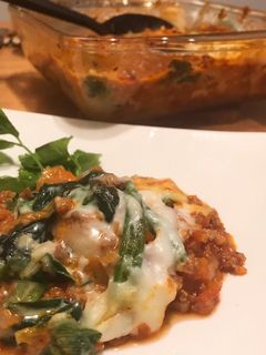 お餅とホウレンソウ草のラザニア風-レシピのメイン写真