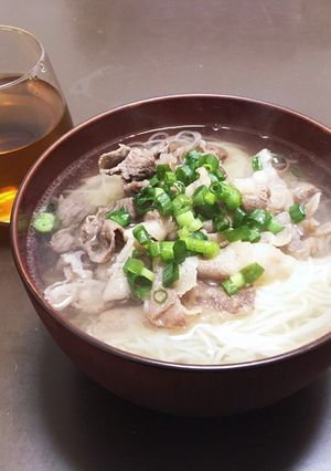 京風出汁で絶品！肉にゅうめん-レシピのメイン写真