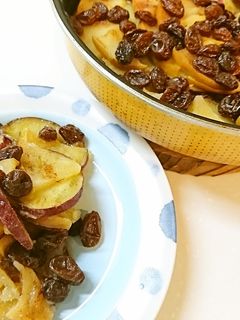 さつまいも、リンゴ、レーズンの重ね焼き-レシピのメイン写真