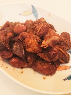 鶏レバーとハツの甘辛煮-レシピのメイン写真
