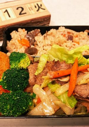 中学生男子お弁当2021.1/12-レシピのメイン写真