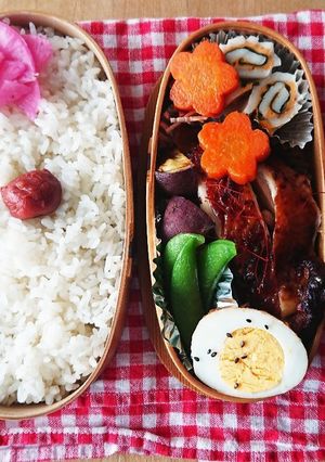 お弁当★人参飾り切り★バターポン煮★副菜-レシピのメイン写真