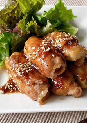 【健康】胃にやさしい！長芋の豚肉巻き-レシピのメイン写真