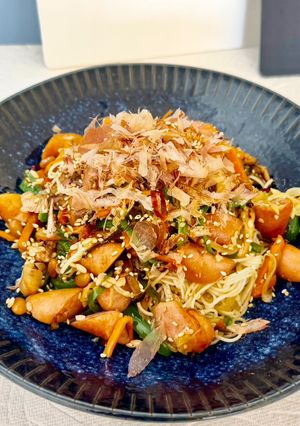 梅ポン生姜の納豆麹②のそうめんチャンプルー-レシピのメイン写真
