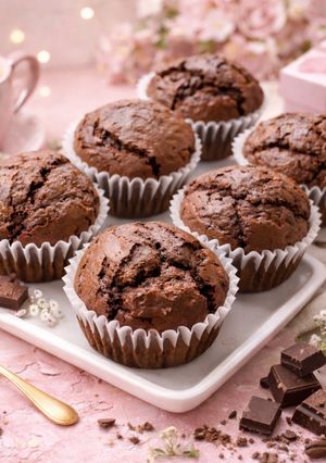 混ぜるだけ*簡単*チョコマフィン-レシピのメイン写真