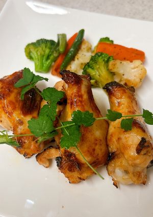 鶏手羽元のトマト麹漬け焼き【下味冷凍】も-レシピのメイン写真