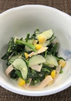 ♦美味しく減塩♦ごまほうれん草サラダ-レシピのメイン写真