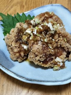 ねぎだくジューシー唐揚げ【柏市学校給食】-レシピのメイン写真
