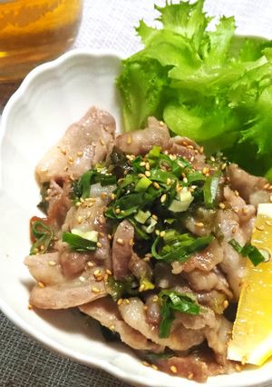 ねぎ塩ぶた 乾燥ネギ使用-レシピのメイン写真