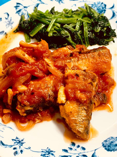 秋刀魚のトマト煮-レシピのメイン写真