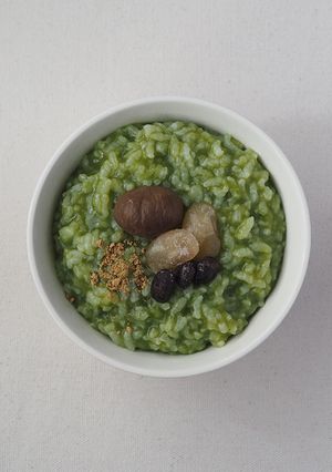 おかゆメーカーで簡単調理！抹茶粥-レシピのメイン写真