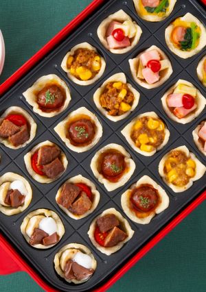 たこ焼きプレートで作るミニパイ-レシピのメイン写真