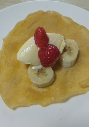 米ぬか入りクレープ！レンジでもちっと美味-レシピのメイン写真