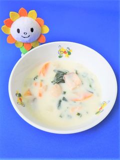 鮭とほうれん草のシチュー★尾張旭市学校-レシピのメイン写真