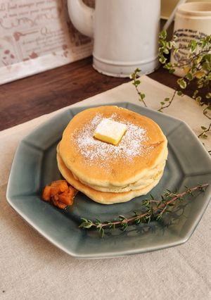 米粉で柿の実パンケーキ-レシピのメイン写真