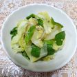小松菜の間引き菜とキャベツの簡単ゴマ和え