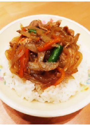明治ごんぼう丼＠高梁川流域地場産物-レシピのメイン写真