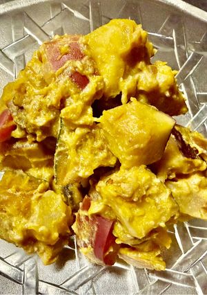 さつまいもとかぼちゃの豆腐和え-レシピのメイン写真