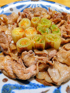 豚こま肉と長ネギ(輪切り)の炒め煮-レシピのメイン写真