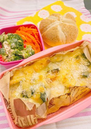 自家製マカロニグラタン弁当-レシピのメイン写真
