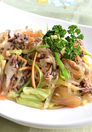 野菜たっぷり、簡単チャプチェ風♪-レシピのメイン写真