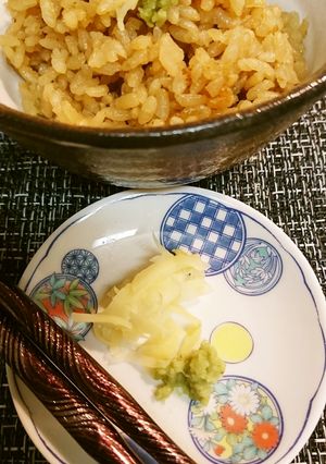 味付けバイ貝汁とくぎ煮の炊き込みご飯-レシピのメイン写真