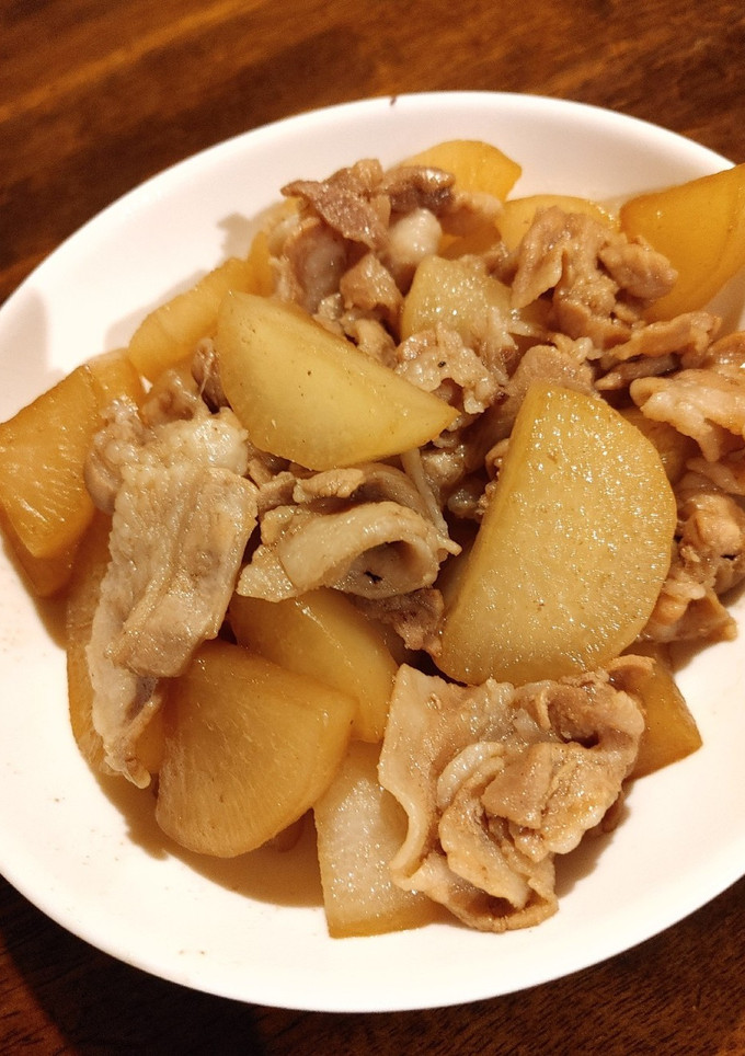 大根と豚ばら肉の炒め煮-レシピのメイン写真
