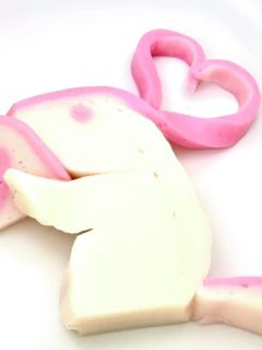 バレンタインにハート耳 うさぎかまぼこ-レシピのメイン写真