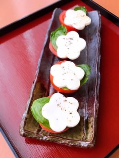 スライスチーズで☆ミニミニカプレーゼ-レシピのメイン写真