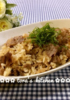 大葉香る☘️激旨牛ガーリックライス-レシピのメイン写真