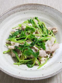 豚バラ肉と豆苗の中華和え-レシピのメイン写真