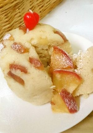 レンジ簡単☆シャキシャキりんご入蒸しパン-レシピのメイン写真
